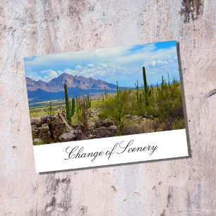 Carte Postale Faire-part Changement d'adresse du désert Cactus Moving