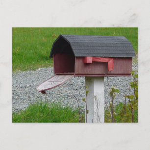 Carte Postale Faire-part Changement d'adresse la boîte aux lettres rurale