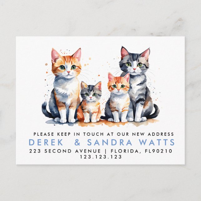 Carte Postale Faire-part changement d'adresse nous avons déménagé annonce c (Devant)