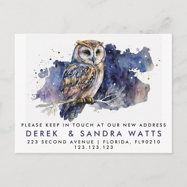 Carte Postale Faire-part changement d'adresse que nous avons déplacé faire- (Devant)