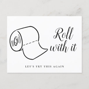 Carte Postale Faire-part Changement de date reporté Annulation de l'événeme