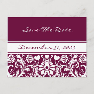 Carte Postale Faire-part Changement de mariage floral à n'importe quelle co