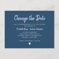 Changer la date du script Minimaliste Moderne Bleu