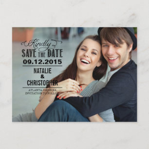 Carte Postale Faire-part Charmante Demande Mariage Date à Sauvegarder - Noi