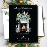 Cheminée d'hiver confortable Déménagement