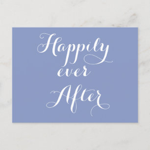 Carte Postale Faire-part Chic Flourish   Mariage Happily Ever After
