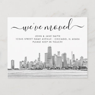 Carte postale Faire-part Chicago Moving