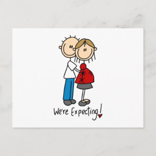 Carte Postale Faire-part Chiffre de bâton attendu
