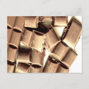 Carte Postale Faire-part Chocolat au Lait Drôle - Cadeau Mignon pour Amateu