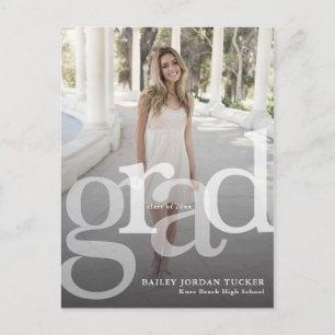 Carte Postale Faire-part Classe simple de recouvrement de DIPLÔMÉ