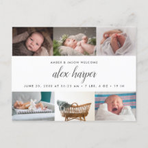 Classic photo collage Naissance