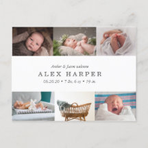 Classic photo collage Naissance