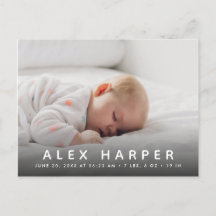 Collage photo classique de naissance