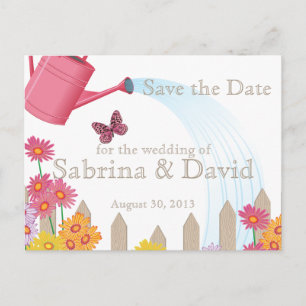 Carte Postale Faire-part Collection Garden Party Enregistrer la date