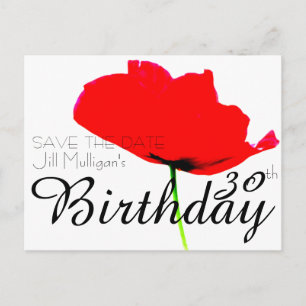 Carte Postale Faire-part Collection POPPY 30e anniversaire Enregistrer la d