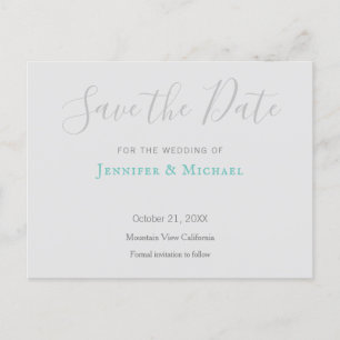 Carte Postale Faire-part Conception de mariage professionnelle moderne, enr