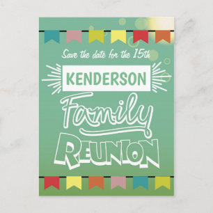 Carte Postale Faire-part Conception de réunion familiale