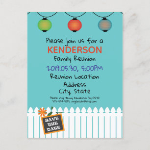 Carte Postale Faire-part Conception du regroupement familial