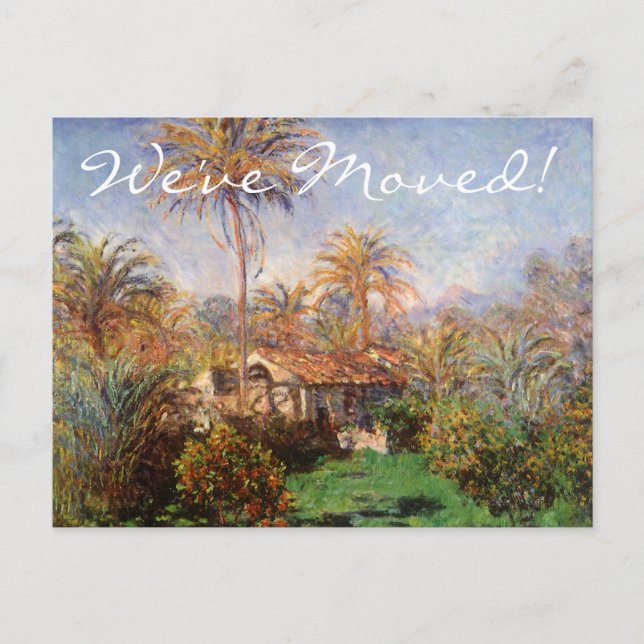 Carte Postale Faire-part Country Farm par Claude Monet, Changement d'adress (Devant)