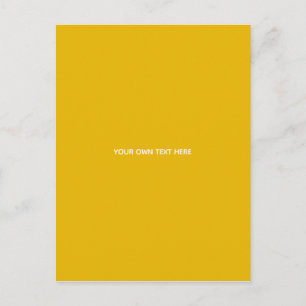 Carte Postale Faire-part Créez Votre Propre Conception Personnalisée Jaune