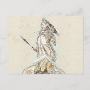 Carte Postale Faire-part Croquis de la statue d'Athéna