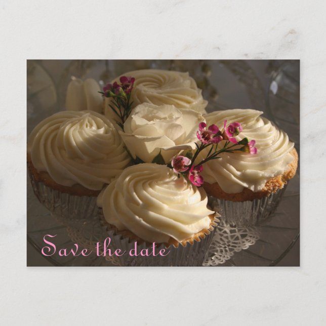 Carte Postale Faire-part Cupcake (Devant)
