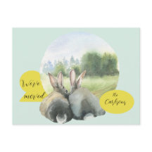 Cute Rabbits Moving House Nouvelle adresse
