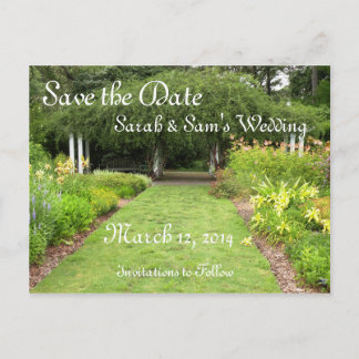 Carte Postale Faire-part Dans le thème de jardin