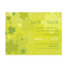 Danse Shamrocks mariage Enregistrer la date