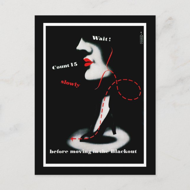 Carte Postale Faire-part ~ d'attente avant le déplacement la panne (Devant)