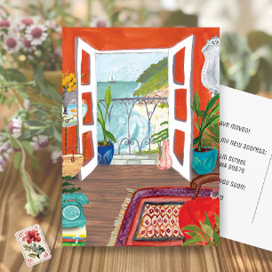 Carte Postale Faire-part de déménagement Adresse personnalisée a