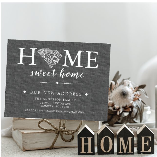 Carte postale Faire-part de déménagement de l'État (Créateur téléchargé)