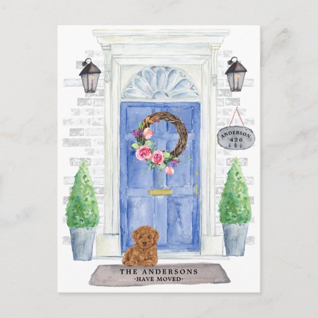 Carte postale Faire-part de déplacement de canicul (Devant)