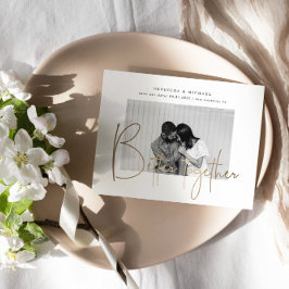 Carte Postale Faire part de fiançailles avec une photo et texte 