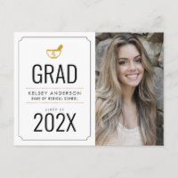 faire-part de graduation pharmaceutique à cadre si