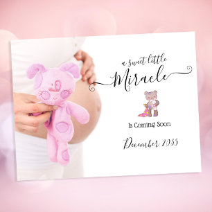 Carte Postale Faire-part de grossesse   Miracle
