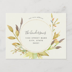 Carte Postale Faire-part de la nouvelle maison de automne