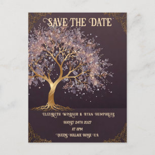 Carte Postale Faire-part de mariage de l'arbre de vie