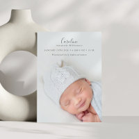 Faire-part de naissance avec superposition de phot