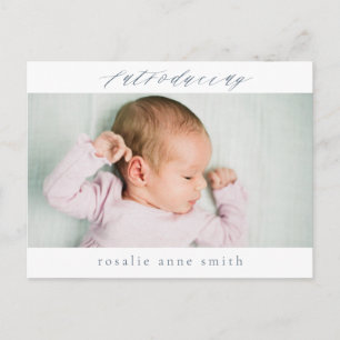 Carte postale Faire-part de naissance multiphoto