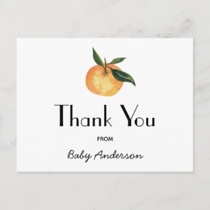 Carte Postale Faire part de remerciement pour une Baby Shower d'