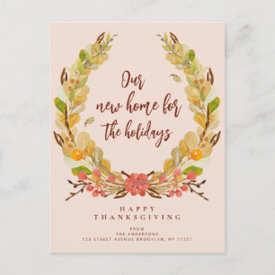 Carte Postale faire-part de vacances de la couronne de chute