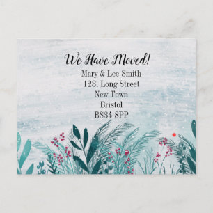 Carte Postale Faire-part Déménagement à l'étranger changement d'adresse,