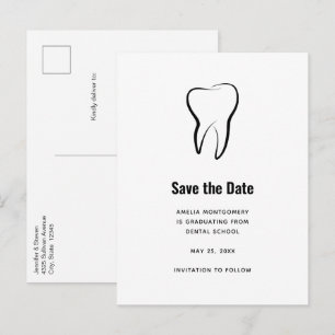 Carte Postale Faire-part Dentaire Dentisterie Médicale Sauvegarder la Date