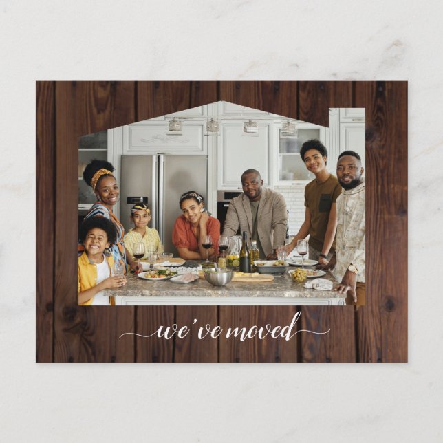 Carte Postale Faire-part Déplacement Maison antique (Devant)