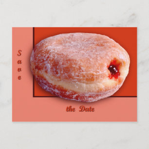 Carte Postale Faire-part Donut fourré à la gelée