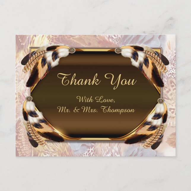 Carte Postale Faire-part Dream Catcher Merci (Devant)