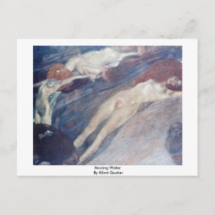 Carte Postale Faire-part Eau en mouvement par Klimt Gustav