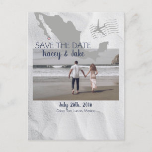 Carte Postale Faire-part Économies de mariage de destination de Cabo San