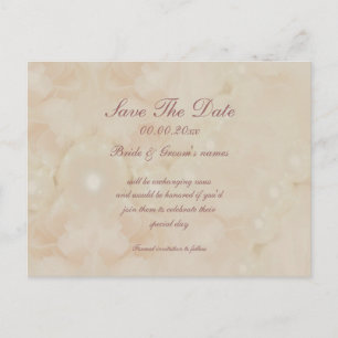 Carte Postale Faire-part Économies de rose de perles de roses les